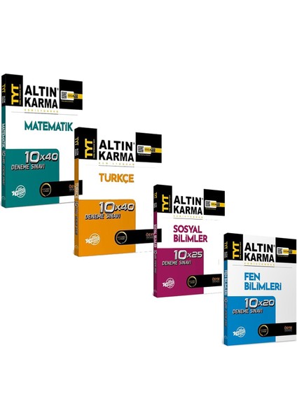 Altın Karma Tyt Deneme Seti 4 Kitap Set