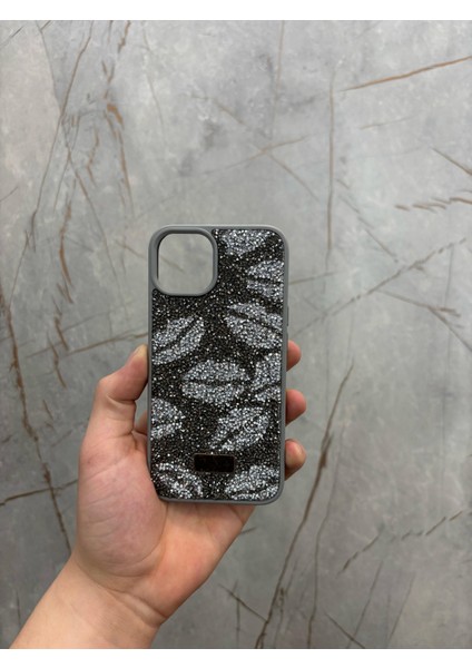 Apple iPhone 12 Uyumlu Kılıf Kamera Korumalı Öpücüklü Desenli Renkli Slikon Kapak