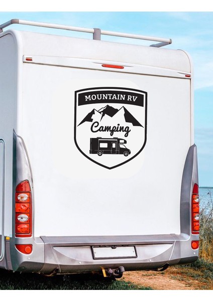 Camping Karavan Sticker 40X50 cm