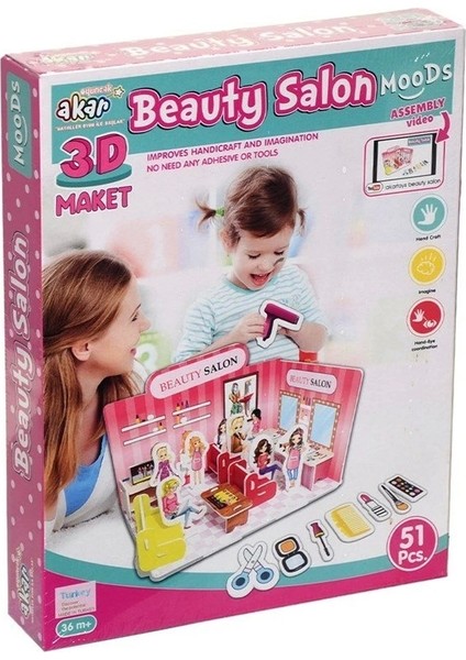 Nessiworld Güzellik Salonu Maket 3 Boyutlu Puzzle