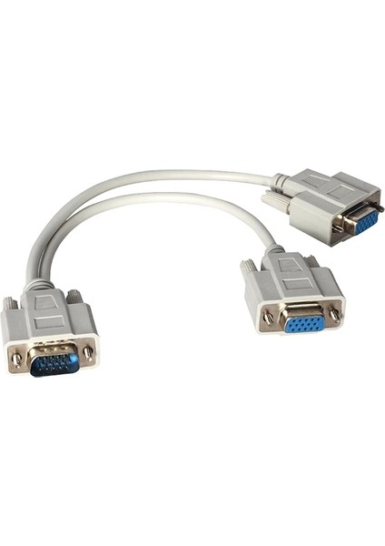 x VGA Erkek / 2 x VGA Dişi 30 cm VGA Çatal Kablo * Platoon PL-7275 (4172)