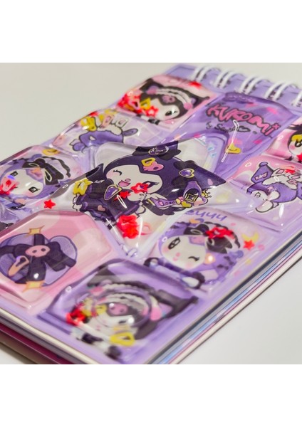 4 Adet Sanrio Kawaii Tasarımları Mini Sulu Defter Seti – Hello Kitty, Cinnamoroll, Kuromi ve My Melody