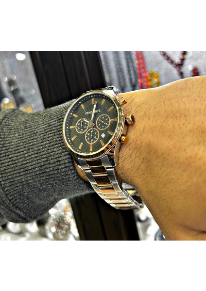 Çelik Erkek Kol Saati + Bileklik Hediyeli Su Geçirmez fırsatları