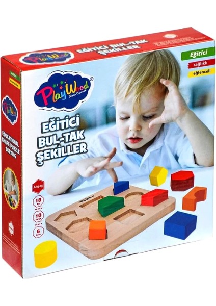 Nessiworld Playwood Ahşap Eğitici Bultak Şekiller