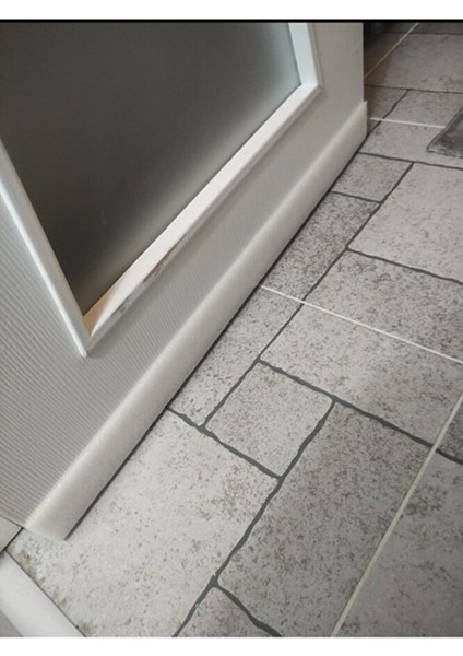 Büro Ev Yalıtımı İçin 4 Adet Beyaz Kapı Altı U Stil Yalıtıcı Strafor Seti
