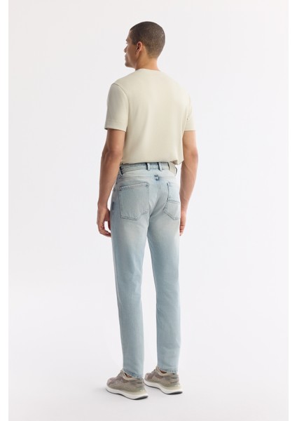 Erkek Açık Mavi Pamuklu Berlin Slim Fit Jean Pantolon A51Y3525 modelleri