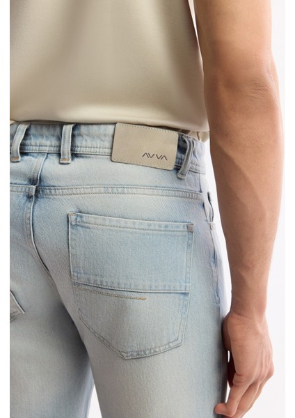 Erkek Açık Mavi Pamuklu Berlin Slim Fit Jean Pantolon A51Y3525 indirimleri