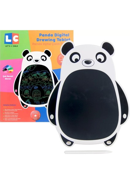 Nessiworld LCD Dijital Renkli Panda Çizim Tableti 8,5 Inç