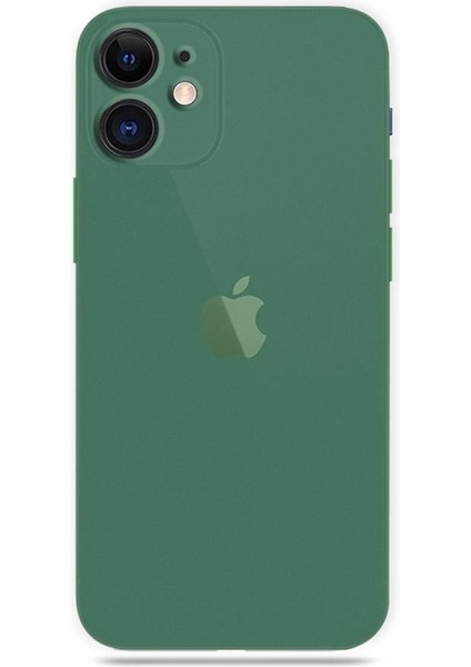 Apple iPhone 12 6.1'' Transparent Slim Case Yeşil modelleri
