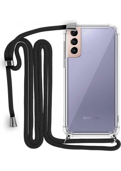 Samsung Galaxy S21 Plus Boyun Askılı Şeffaf Tank Kılıf