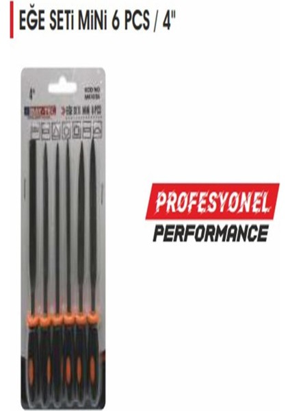 Eğe Seti Mini 6 Parça MK1036