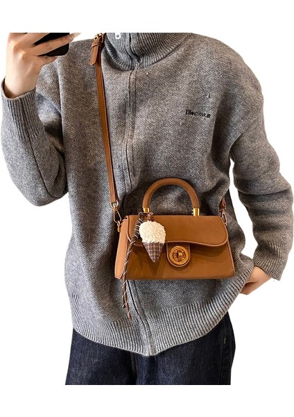 Kadın Çantası Omuz Çapraz Askılı Çanta Çok Yönlü Moda Büyük Kapasiteli Kızlar (Yurt Dışından)