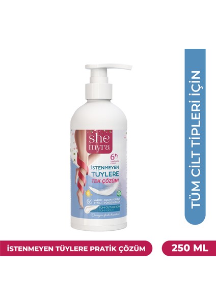Tüy Dökücü Lazer Etkili Krem Aloe Vera ve E Vitamini 250 ml