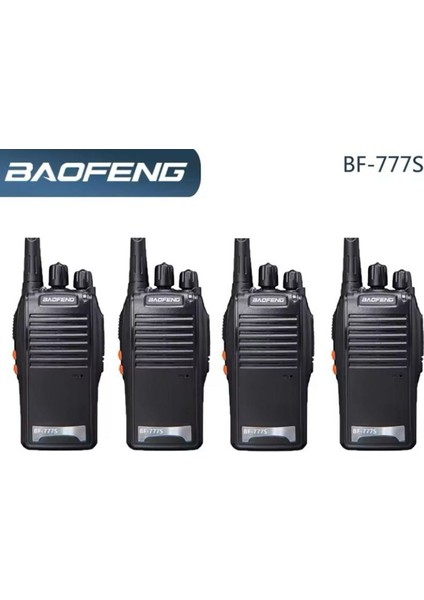 4 Lü Set Baofeng 777S Inşaat Şantiye Av Gezi Vale Vinç Piknik Konvoy Okul Telsizi