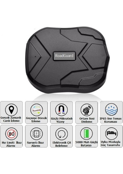 Roadguard TK905 Gps Otomobil Motosiklet Araç Takip Cihazı Canlı Izleme