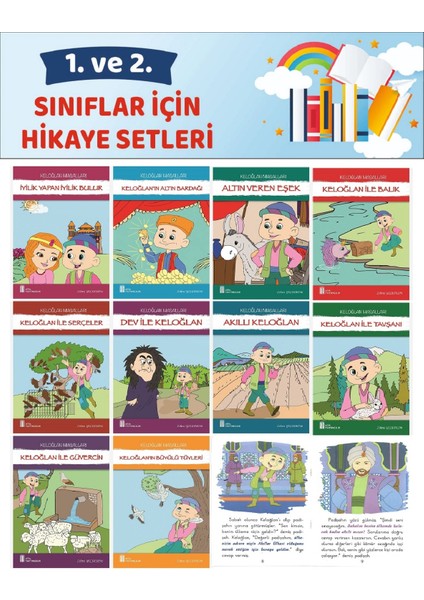 1.ve 2.sınıflar Için Okumayı Sevdiren Keloğlan Masalları (16 Sayfa)