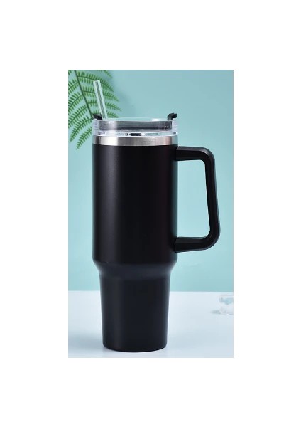 Saplı Termos Bardak Çift Katmanlı Vakum Soğuk Yalıtım Araba Bardak Saman Araba Içme Bardağı (Yurt Dışından) fiyatları