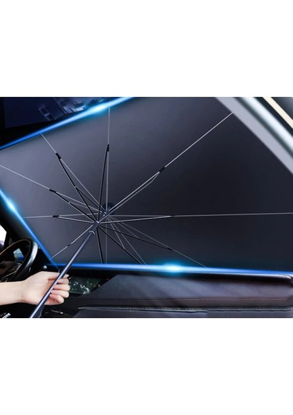 140X126X80 cm Araç Ön Cam Şemsiyesi-Gümüş (Yurt Dışından) fırsatları