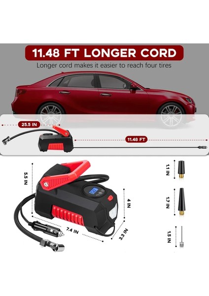Taşınabilir Yüksek Güçlü ve Yüksek Basınçlı Araca Monteli Hava Pompası (Yurt Dışından) fiyatları