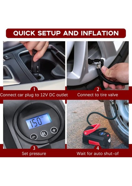 Taşınabilir Yüksek Güçlü ve Yüksek Basınçlı Araca Monteli Hava Pompası (Yurt Dışından) fırsatları