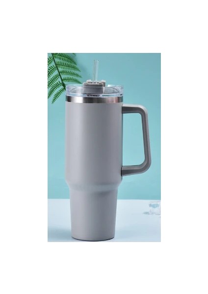 Saplı Termos Bardak Çift Katmanlı Vakum Soğuk Yalıtım Araba Bardak Saman Araba Içme Bardağı (Yurt Dışından) fiyatları