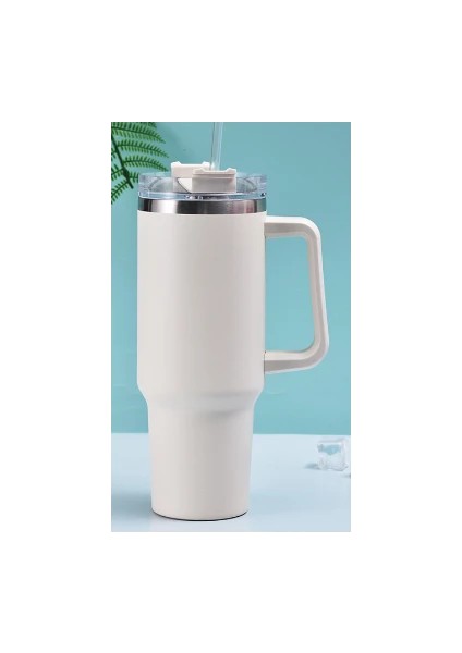 Saplı Termos Bardak Çift Katmanlı Vakum Soğuk Yalıtım Araba Bardak Saman Araba Içme Bardağı (Yurt Dışından) fiyatları