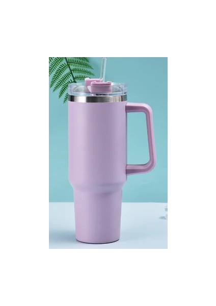 Saplı Termos Bardak Çift Katmanlı Vakum Soğuk Yalıtım Araba Bardak Saman Araba Içme Bardağı (Yurt Dışından) fiyatları