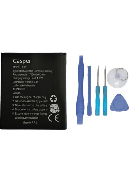 Casper Via E1C Batarya Pil Sıfır Orijinal + TAMİR SETİ