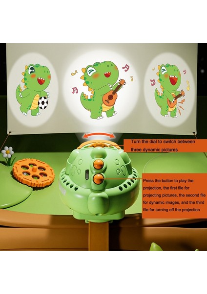 USB Karikatür Dinozor Izle Fan Projeksiyon Dinozor (Sarı) (Yurt Dışından) modelleri