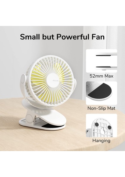 Jisulife FA29A Klipsli Masaüstü Mini Fan (Yurt Dışından)