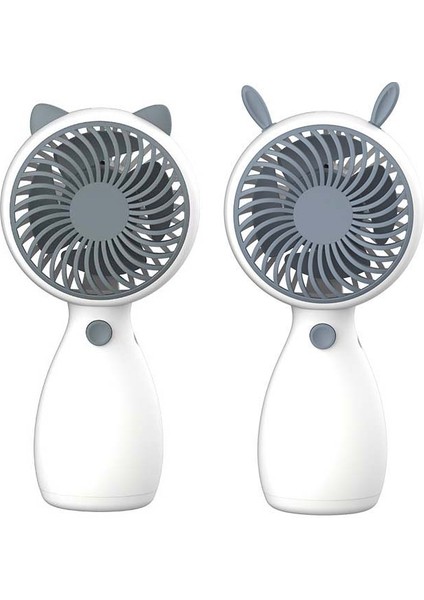 2ADET MLS6035 USB Mini Kordonlu Şarj Küçük Fan MLS6035 Beyaz (Yurt Dışından)