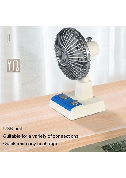ZR21-25 Retro Masaüstü Fanı Yüksek Rüzgarlı Hava Sirkülasyon Fanı (Yurt Dışından) fırsatları