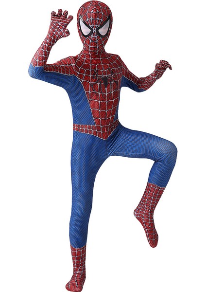 Cadılar Bayramı Örümcek Adam Tayt Onesie Takımı (Yurt Dışından)