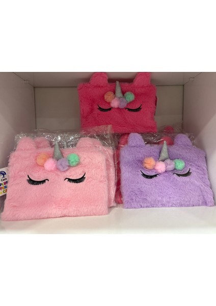 PC 1840 Unicorn Peluş Kalem Çantası Mor. Toz pembe ve koyu pembe renklerimiz de mevcuttur. fiyatları