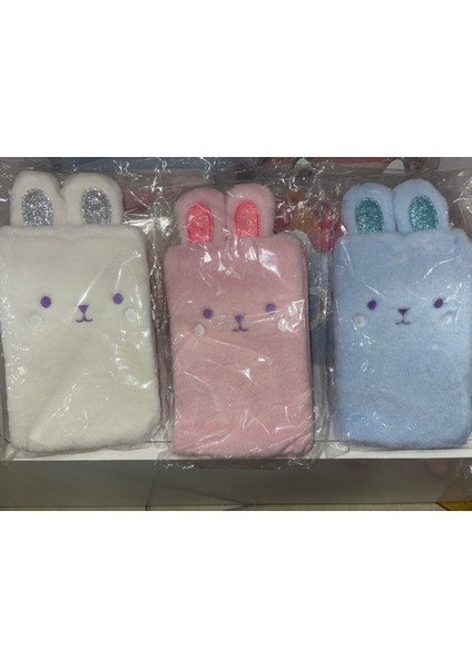 PC-1498 Tavşan Peluş Kalem Çantası - Mavi. Pembe ve Beyaz renk seçeneklerimiz mevcuttur fiyatları