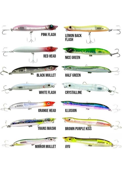 Z-Walker 10 cm 11 gr Su Üstü Maket Balık 132 Lemon Back Flash