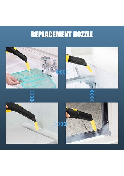 Karcher Sc3 El Tipi Buharlı Temizleyici Aksesuarları Sc1 Sc2 Güçlü Nozul Sc4 Sc5 Fırça Başlığı Sc7 CTK10 Yuvarlak Fırça (Yurt Dışından)