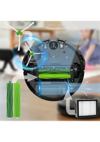 Irobot Roomba E/ı/j Serisi I7 I7+ I3 I3+ I4 I4+ I6 I6+ I8 I8+ J7 J7+ E5 E6 E7 Aksesuar Seti Için Yedek Parçalar (Yurt Dışından)