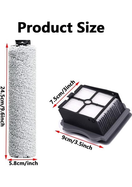 Tineco Floor One S3/ Ifloor 3 Için Aksesuar Seti, Tineco Floor One S3 Kablosuz Islak Kuru Için Vakum Filtre Fırça Rulosu (Yurt Dışından) fiyatları
