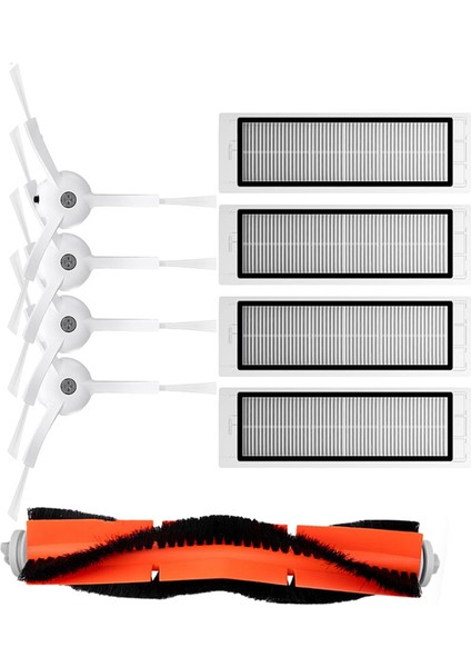 Xiaomi Mi Robot Süpürge 1/1s SDJQR01RR SDJQR02RR SDJQR03RR Roborock E3, S4, S4 Max, S5 Ana Yan Fırça Filtresi (Yurt Dışından)