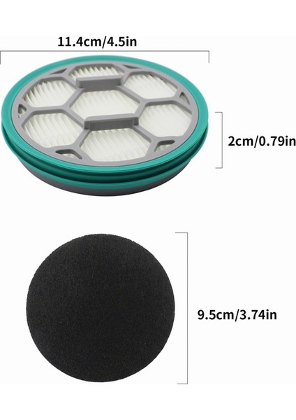 Neakasa/neabot P1 Pro Evcil Hayvan Bakım Seti ve Vakumu Için Hepa Filtre Sünger Yedek Aksesuarları (2 Hepa Filtre + 6 Sünger) (Yurt Dışından)
