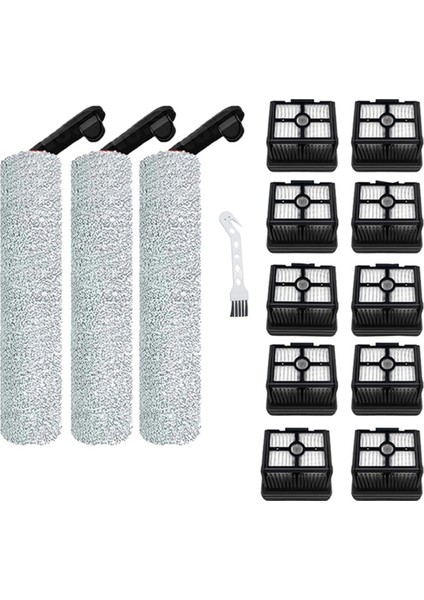 Dreame H12 Pro H12 Plus M13BETA Dual Kablosuz Islak ve Kuru Elektrikli Süpürge Parçaları Için Yedek Silindir Fırçası ve Hepa Filtresi (Yurt Dışından)