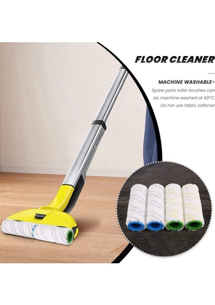 Karcher Fc7 Fc5 Fc3 FC3D Elektrikli Zemin Temizleyicisi Için 8 Parça Silindir Seti 2.055-007.0 / 2.055-006.0 (Yurt Dışından)
