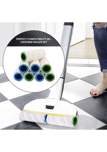 Karcher Fc7 Fc5 Fc3 FC3D Elektrikli Zemin Temizleyicisi Için 8 Parça Silindir Seti 2.055-007.0 / 2.055-006.0 (Yurt Dışından)