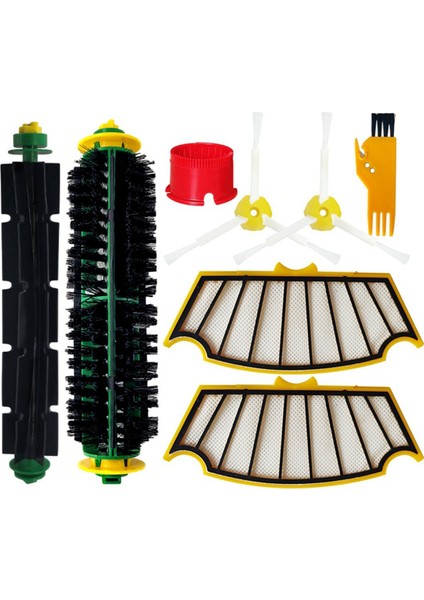 Irobot Roomba 500 Serisi 510 530 535 550 560 570 580 Robot Süpürge Ana Yan Fırça Hepa Filtre Ön Tekerlek (Yurt Dışından)