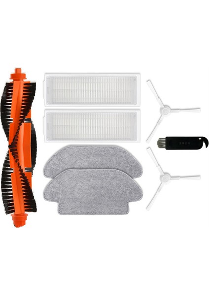 Xiaomi Robot Vakum S10 S12 B106GL Ana Yan Fırça Hepa Filtre Paspas Bezi Yedek Yedek Parça Aksesuarları (Yurt Dışından)
