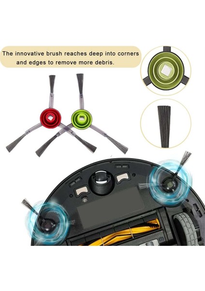Ecovacs Deebot Ozmo T8 Aıvı T8 Max T9 T8 Serisi N8 Pro N8 Pro+ Ana Yan Fırça Filtresi Paspas Bezi (Yurt Dışından)
