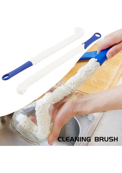 Şişe Temizleme Fırçası - 2'li Set Esnek Şişe Fırçası - Şarap Dekantörleri, Kadehler, Bardaklar, Kupaların Temizliği Için Çok Işlevli Ev Temizlik Araçları (Yurt Dışından)