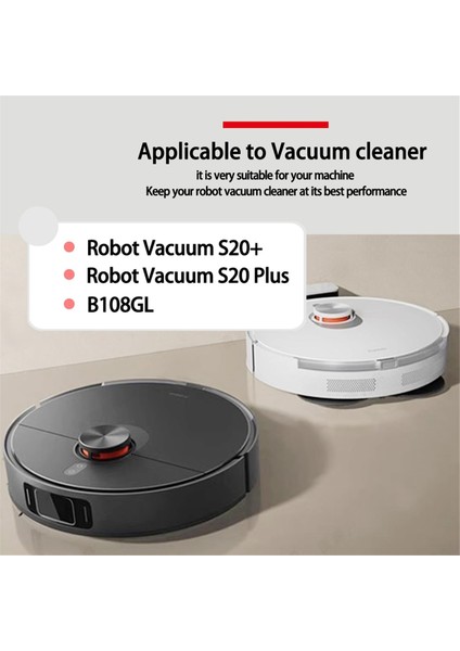 Xiaomi S20 Plus S20+ Robot Süpürge Ana Yan Fırça Hepa Filtre Paspas Bezi Yedek Parçalar Aksesuarlar (Yurt Dışından)