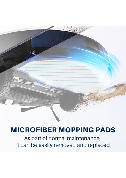 Ecovacs Deebot Ozmo T8 T8 Aıvı Elektrikli Süpürge Için 12 Paket Mikrofiber Paspas Pedi Paspas Bezleri Paçavralar Yedek Parçalar (Yurt Dışından)